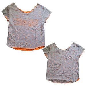 Unique zumba off shoulder French Terry